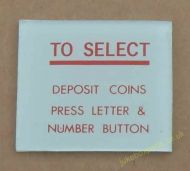 Jukebox Instruction Glass (CM49)