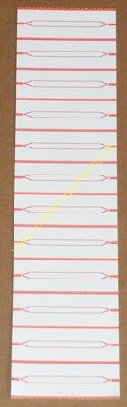 Strip of 12 Perforated Vinyl Title Cards (TCV00)