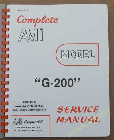 AMI Model G-200 Manual