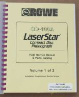 Rowe Ami CD100A Laser Star Service & Parts Manual