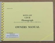 Rowe Ami Models CD11, CMM3, CMM4, CMM5 Manual