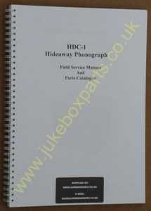 Rowe Ami HDC-1 CD Hideaway Manual