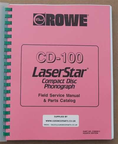 Rowe Ami CD-100 Laserstar Manual