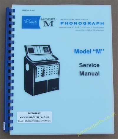 Rowe Ami Model M Tropicana Service Manual