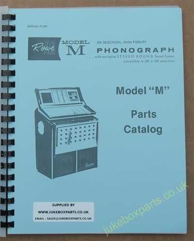 Rowe Ami Model M Tropicana Parts Manual