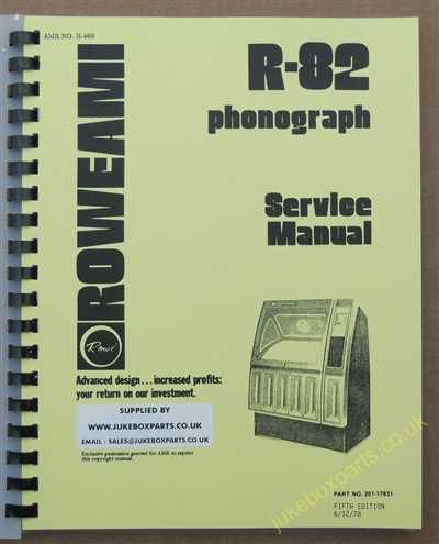 Rowe Ami R-82 Woodhue, Black Magic Manual (1978)