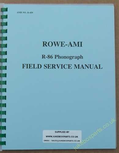 Rowe Ami R-86 Blue Magic, Gold Magic Manual (1982)