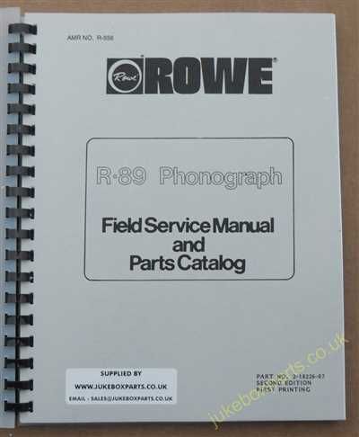 Rowe Ami R-89 Golden 89, Sapphire 89 Manual (1985)