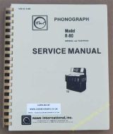 Rowe Ami R-80 Imperial, Fleetwood Manual