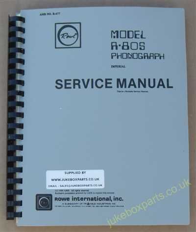 Rowe Ami R-80S Imperial Manual