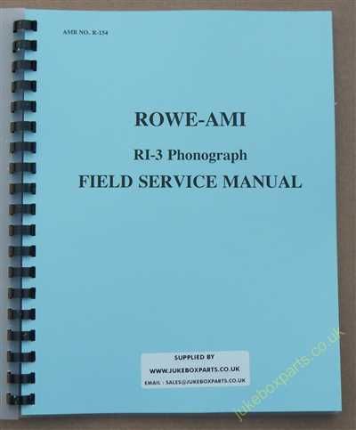 Rowe Ami RI-3 Jewel Manual (1980)