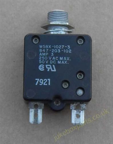 Rowe-Ami Power Supply 3 Amp Resettable Fuse (AR253)