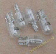 5 x Miniature Wedge Bulb 10mm 12v 2w (MB01)