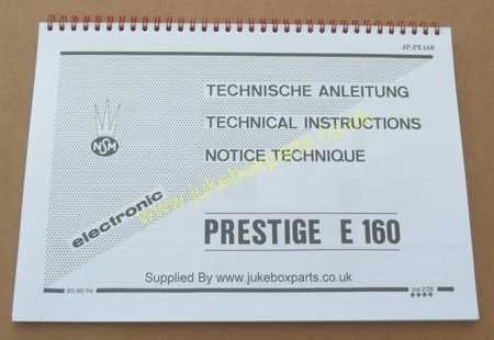 NSM Prestige E160 Manual