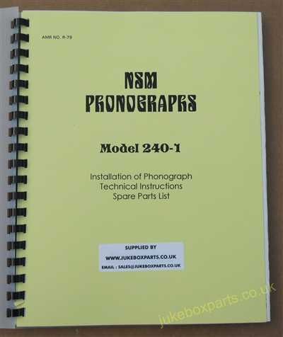 NSM 240-I Manual (1982)