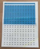 NSM Title Card Holder Number Strips (NSM222)