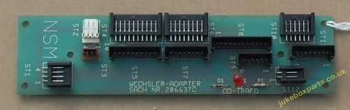 NSM Wechsler Adapter PCB Sach No 206637C (NSM27D)