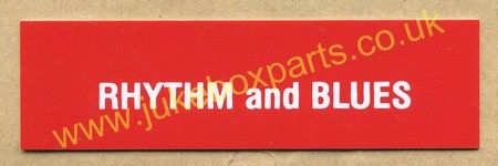 Seeburg V, VL & KD Rhythm & Blues Classification Strip (JP510)
