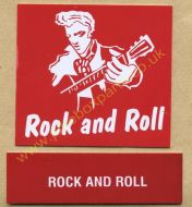 Seeburg V, VL & KD Drum Card & Classification Strip Rock & Roll Red (JP515)