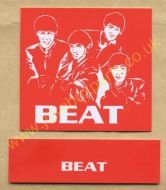 Seeburg V, VL & KD Drum Card & Classification Strip BEAT Orange (JP520)