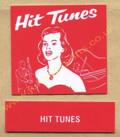 Seeburg V, VL & KD Drum Card & Classification Strip Hit Tunes Red (JP521)