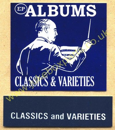 Seeburg V, VL & KD Drum Card & Classification Strip EP Albums Classics & Varieties Blue (JP527)