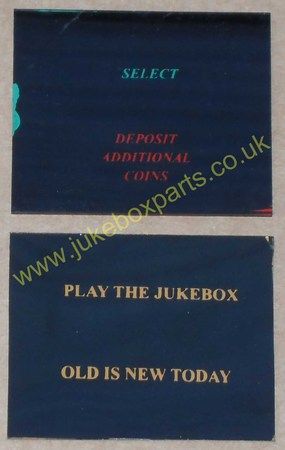 Wurlitzer 1050 Instruction Card Set (JP538)