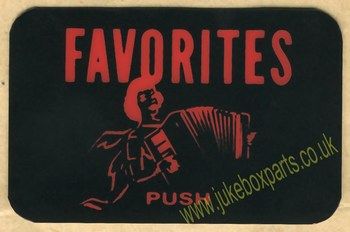 Rock-ola Tempo Push Button Card Black & Red (JP550)