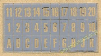 AMI Model H & I Button Letters & Numbers (JP560)