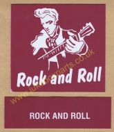Seeburg V, VL & KD Drum Card & Classification Strip Rock & Roll Burgundy (JP575)