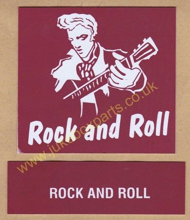 Seeburg V, VL & KD Drum Card & Classification Strip Rock & Roll Burgundy (JP575)
