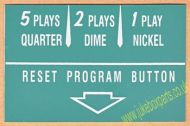 Wurlitzer Instruction Card Green (JP593)