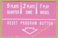 Wurlitzer Instruction Card Pink (JP606)