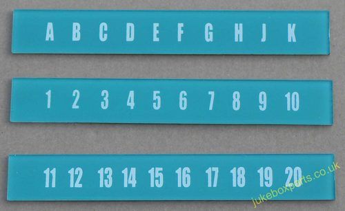 AMI Continental 1 Selection Letters & Numbers Set (JP621)