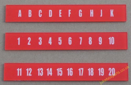AMI Continental 2 Selection Letters & Numbers Set(JP622)