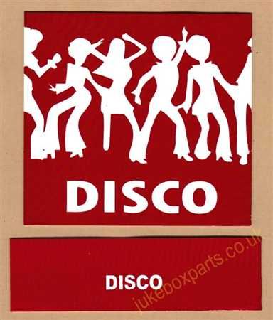 Seeburg V, VL & KD Drum Card & Classification Strip Disco Red (JP642)