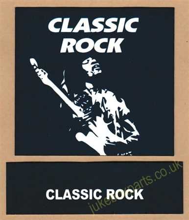 Seeburg V, VL & KD Drum Card & Classification Strip Classic Rock Blue (JP643)