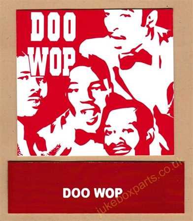 Seeburg V, VL & KD Drum Card & Classification Strip Doo Wop Red (JP648)