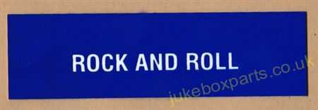 Seeburg V, VL & KD Rock And Roll Classification Strip (JP653)