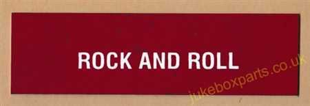 Seeburg V, VL & KD Rock And Roll Classification Strip (JP654)