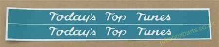 Wurlitzer 2100 Todays Top Tunes Classification Strips (JP660)