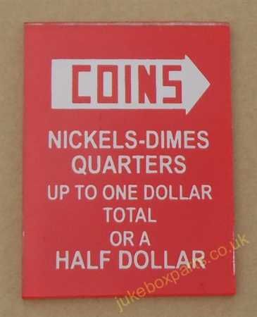 Seeburg 201 Instruction Glass (JP665)