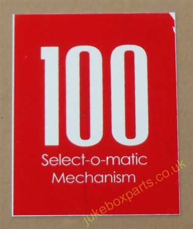 Seeburg M100 Select-O-Matic Mechanism Cover Insert (JP667)