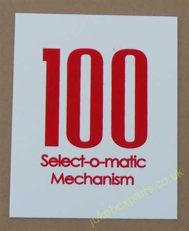 Seeburg M100 Select-O-Matic Mechanism Cover Insert (JP668)