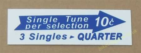 Seeburg V, VL & KD Drum Pricing Card (JP671)