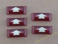 Seeburg V, VL & KD200 Red Arrow Push Buttons (JP677)