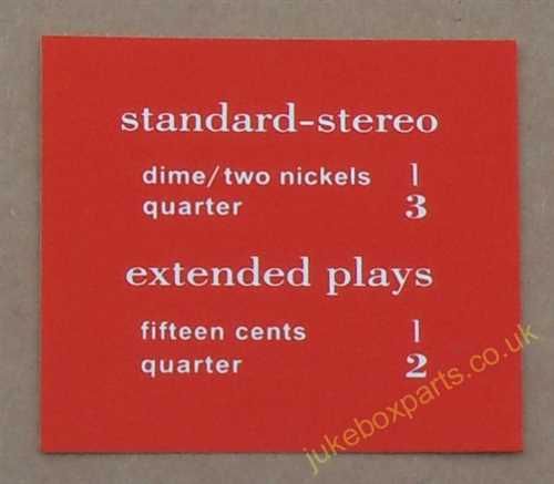 AMI Continental 2 Price Card (JP680)