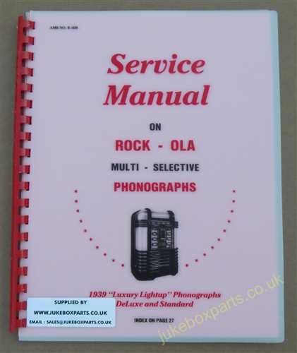 Rock-Ola 1939 Luxury Lightup Phonograph Service Manual