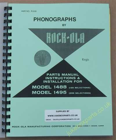 Rock-Ola 1488, 1495 Regis Manual