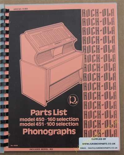 Rock-Ola 450 & 451 Parts List Manual
